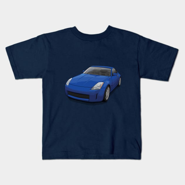 350z z33 illustration Kids T-Shirt by ArtyMotive